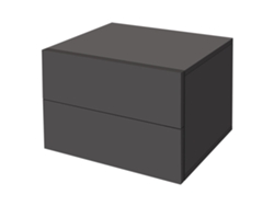 Cama con Cabecero y Cajones MLDESIGN Gris (42x29x30cm)