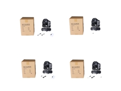Cabezal móvil LED superbrillante de 75 W, haz de gobos de 3 prismas, 4 unidades, enchufe europeo OEM