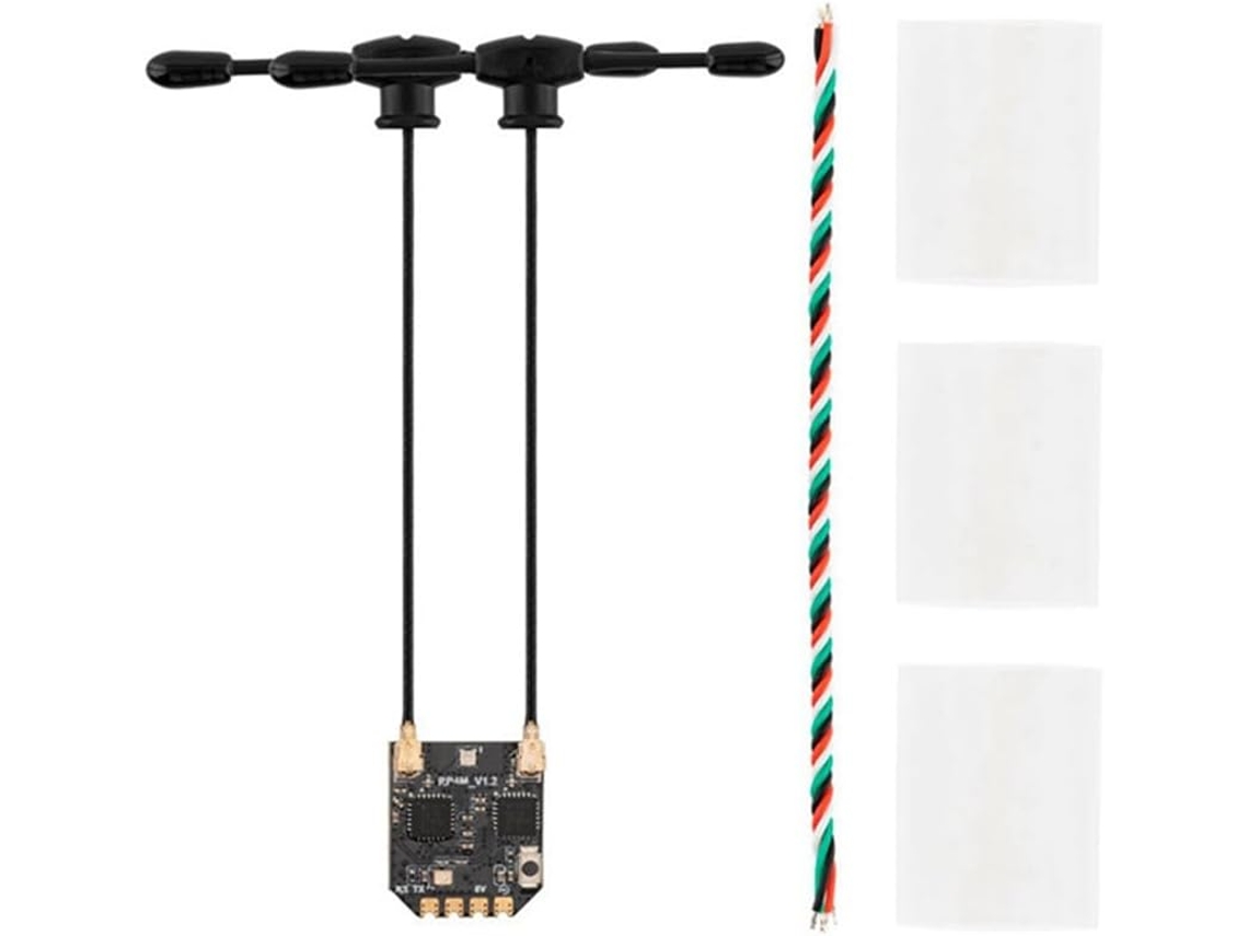 Receptor De Doble Canal Rp4td-m Expresslrs De 2,4 Ghz Con Antena Para Control Remoto
