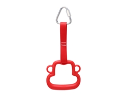 Anillas De Gimnasia Estilo Mono Para Niños Con Correa De Abs Para Entrenamiento De Fuerza En Interiores Y Exteriores - Rojo