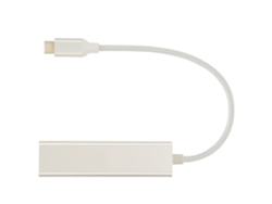 Concentrador Usb 3.0 Con 3 Puertos Y Tarjeta De Red Gigabit Rj45 Para Windows, Linux Y Os X.