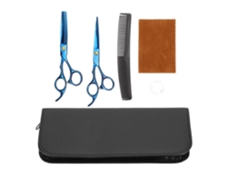 Conjunto De Tesouras De Corte De Cabelo Em Aço Inoxidável Profissional Para Barbearia E Cabeleireiro