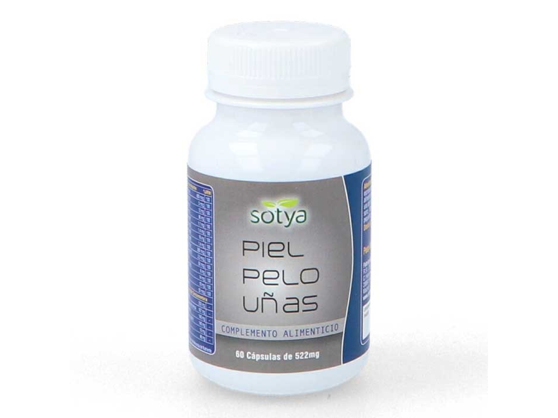 Complemento Alimentar SOTYA Cabelo Pele E Unhas (60 cápsulas (522mg))