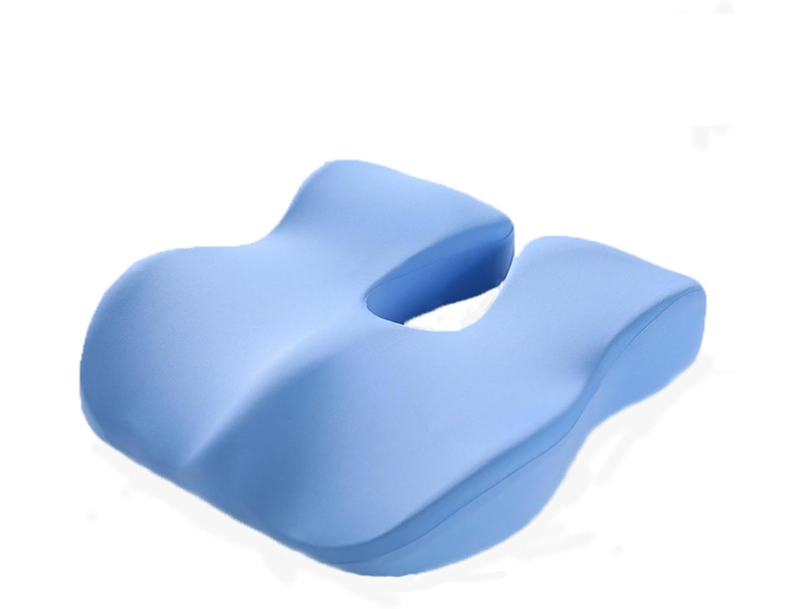Almofada De Assento Em Espuma Viscoelástica Eifson Para Aliviar Lesões No Cóccix E Oferecer Suporte Para As Costas (azul)