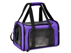 Transportadora Portátil Plegable Eifson 45x30x30cm Talla L (morado)
