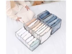 Caja de almacenamiento de ropa de malla transpirable para jeans, ropa interior y armario