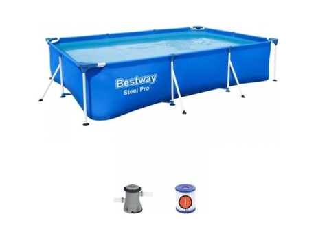 Steel Pro Steel Pro ™ 300 x 201 x 66 cm com piscina de bomba