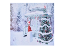 Tapiz de pared de poliéster con diseño de árbol de Navidad, 230 x 180 cm