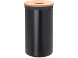 Cesta de Ropa BRABANTIA 120022  (Negro - 3,85 kg - 39,6 x 39,6 x 67 cm - Garantía: 10 Años)