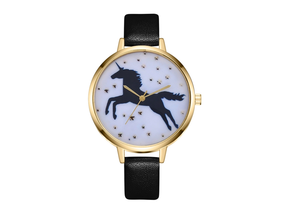 Reloj De Pulsera Para Mujer Zhoulianfa Zlf00192-j En Piel Negra Con Movimiento De Cuarzo.
