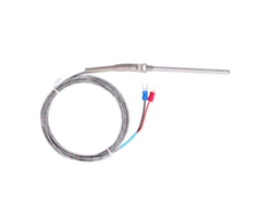 Sonda Termocupla Tipo K Acero Inoxidable 0-600℃ 3m Wrnt187 Rojo Negro