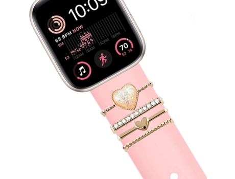 Correa Apple Watch Series 6 40Mm Pulsera con Adorno Cristal Rosa