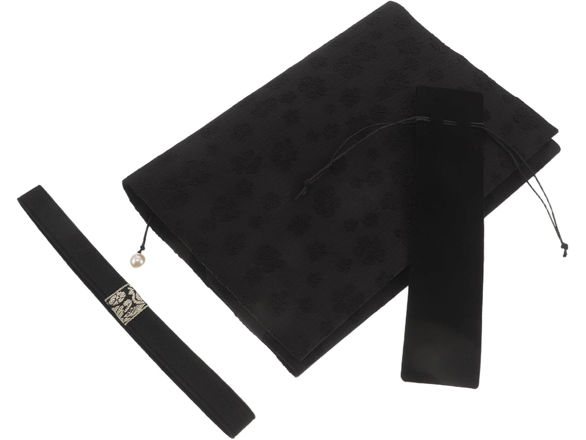 Funda Protectora De Tela Negra A5 Para Cuadernos, Lavable, Resistente A Las Manchas, Con Estampado