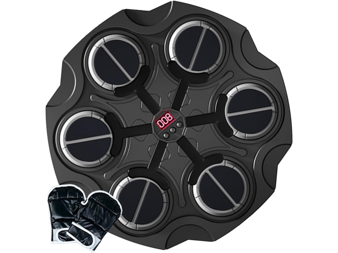 Máquina de boxeo Bluetooth para entrenamiento, soporte de pared para cajones, color negro DIGITALLAB