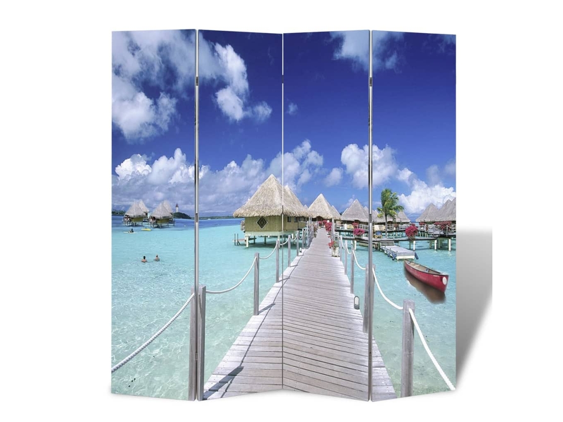 Panela Plegable LOVELY HOME con Estampado de Playa (160 x 170 cm)