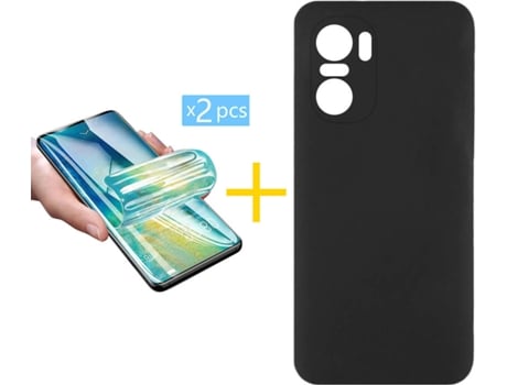 Carcasa + 2 Protectores de Pantalla para Xiaomi MI 11I ACCETEL Negro