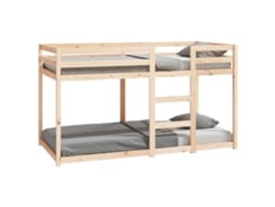 Litera Sin Colchón 90x190 Cm Madera Maciza De Pino Dkd Home Decor