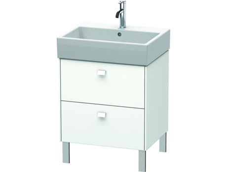 Mueble de aseo DURAVIT Brioso de 58,4 x 45,9 cm 2 extraíbles incl. hueco para sifón y delantal para lavabo Vero Air 235060