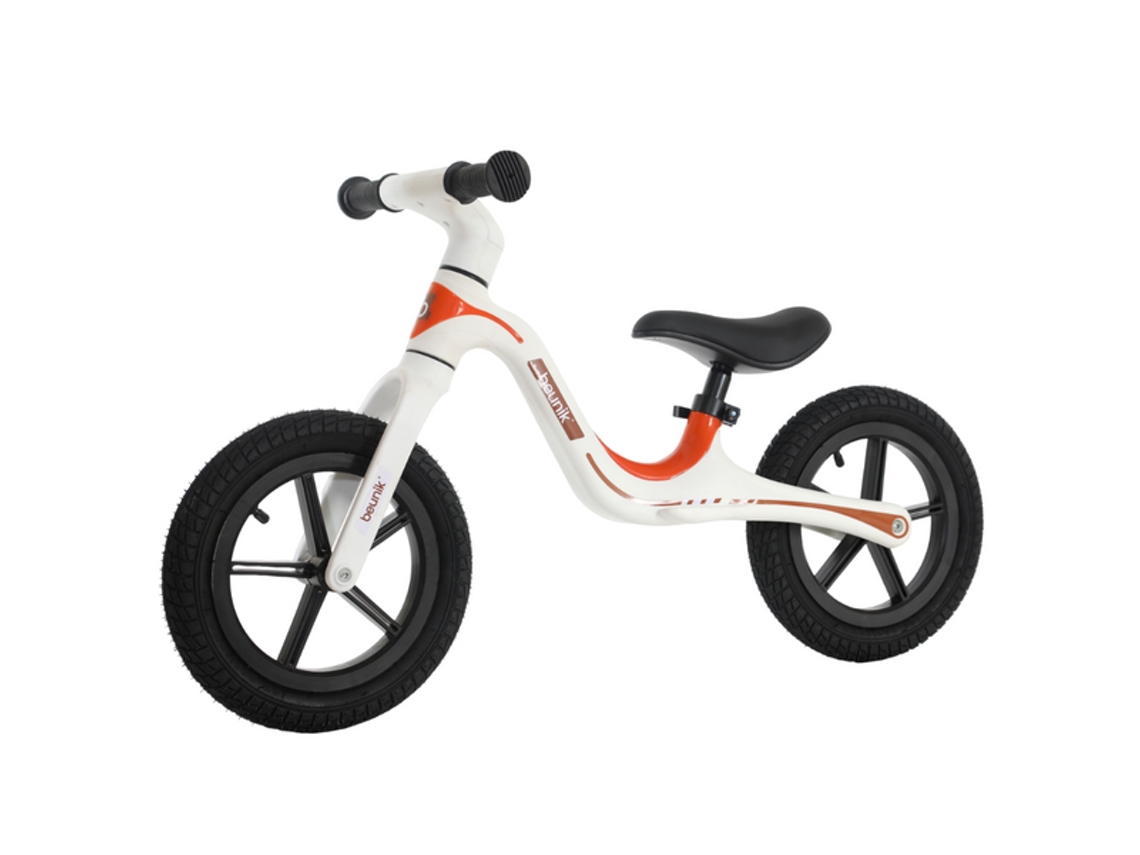 Bicicleta de Equilibrio BEUNIK para Niños (Edad Mínima: 2 Años - Blanco y Rojo)