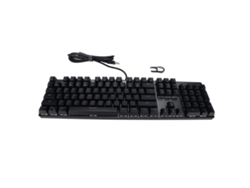 Teclado Mecânico Gamer 104 Teclas Switch Azul Rgb 50 Milhões De Cliques Usb Para Computador