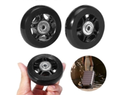 Omni-2 Peças De Rodas De Reposição Para Mala, Borracha, Rolamentos, Rodas Giratórias Caster, Kit De Reparação, 4 Tamanhos 60mm*18mm