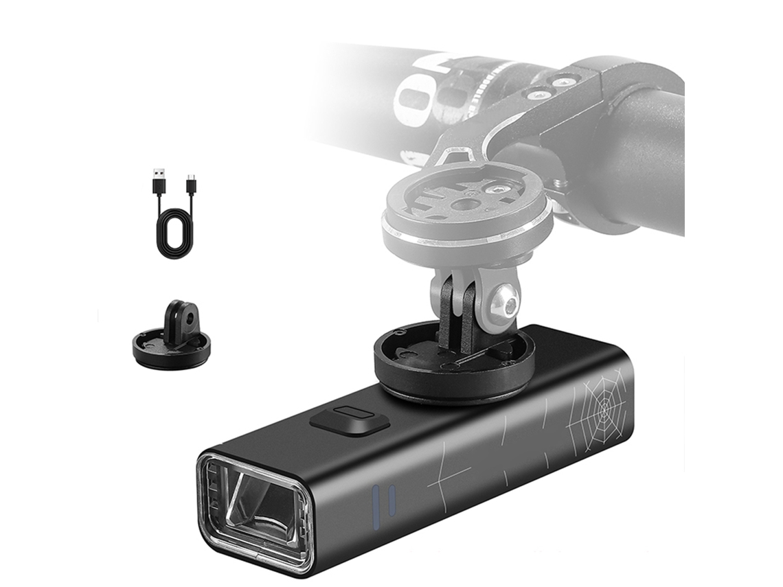 Luz Para Bicicleta De Aluminio De Alto Brillo, Alto Lumen, Recargable Por Usb, Resistente Al Agua, Múltiples Modos.