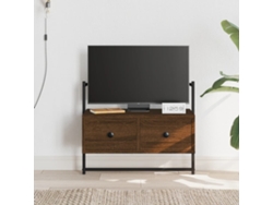 Mueble Tv | Armario Para Tv | Gabinete De Tv De Pared Madera Ingeniería Marrón Roble 60,5x30x51 Cm