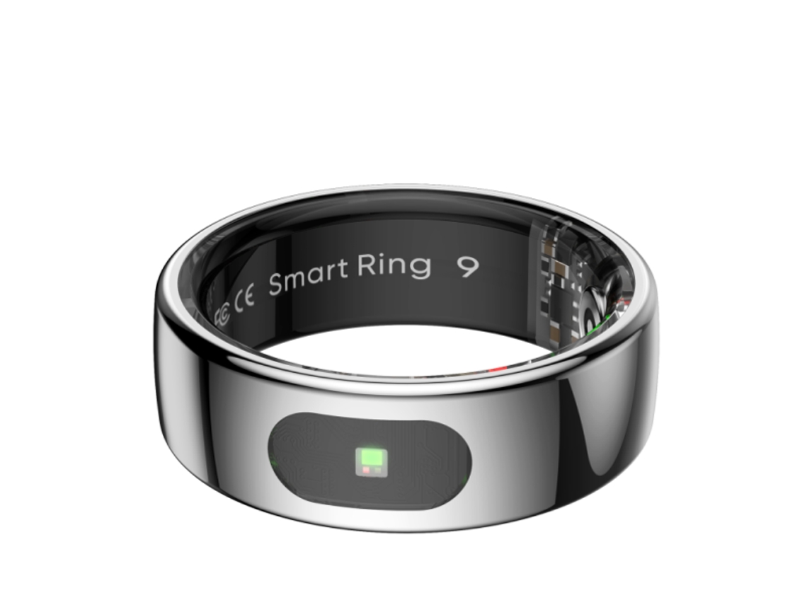 Anillo inteligente Kor Ha plateado talla 9 Leotec