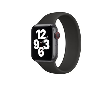 Correa Solo SiliconSense para Apple Watch Series 9 Aluminio - 45 mm (muñeca: 150-164 mm) - Negro