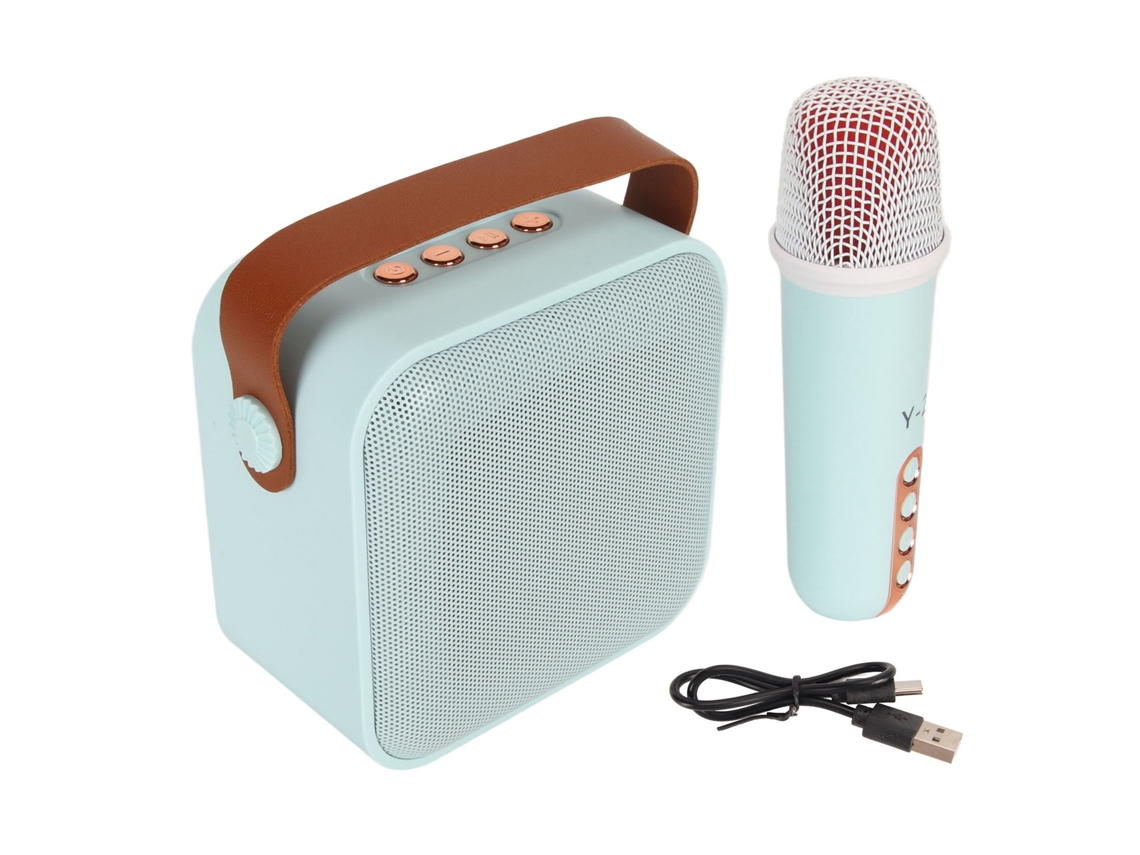 Altavoz Portátil De Ktv Casero Con Micrófono Inalámbrico Y Batería Integrada