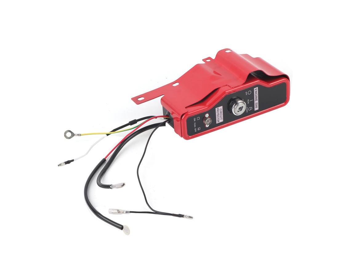 Panel Y con interruptor de arranque eléctrico y 2 llaves para motores Honda GX340 y GX390 de 11 hp y 13 hp.