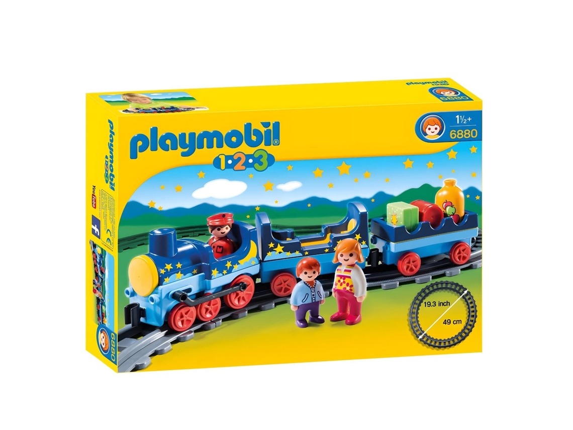 PLAYMOBIL 1.2.3 Tren con Línea de Ferrocarril (Edad Mínima: 18 meses)