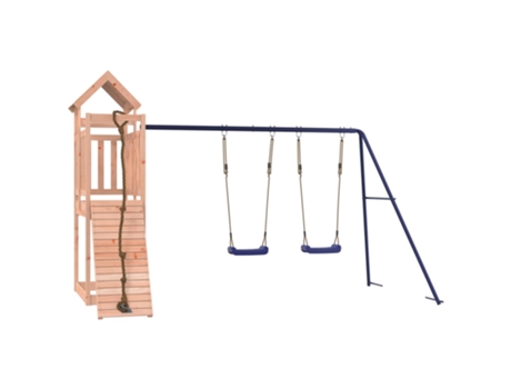 vidaXL Parque infantil de exterior madera maciza Douglas