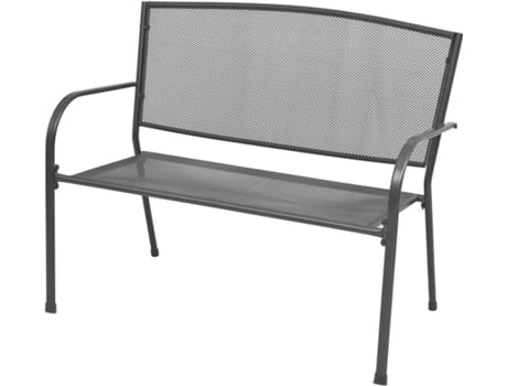 Banco Jardin VIDAXL Antracita Metal (108x60x88 cm)