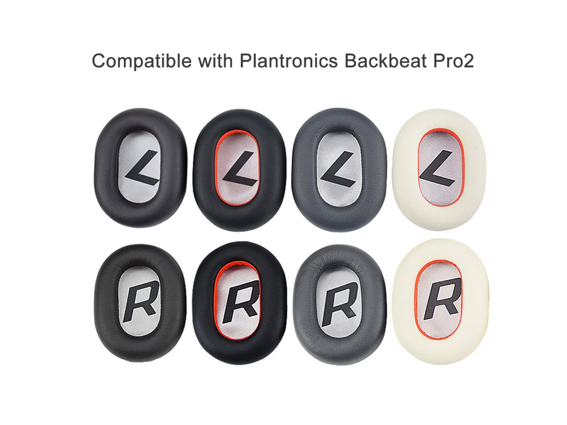 2 Almohadillas De Repuesto Para Auriculares Supraaurales Plantronics Backbeat Pro 2