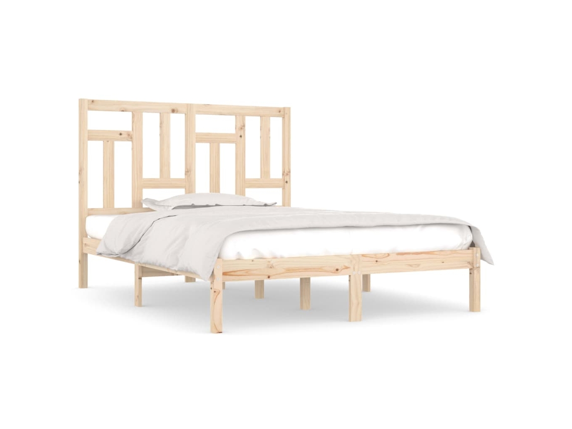 Maison Exclusive - Estructura De Cama Sin Colchón Madera Maciza De Pino 160x200 Cm