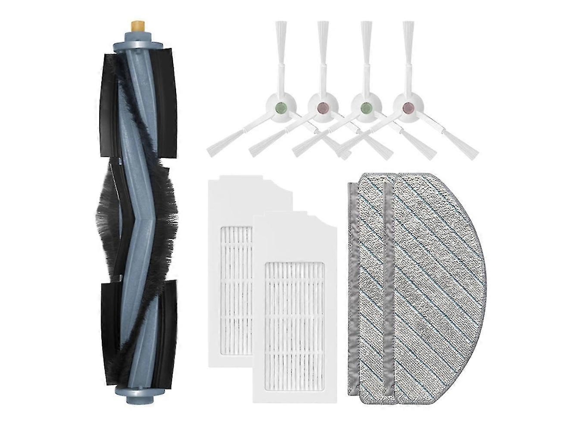Piezas de repuesto para el robot aspirador Deebot T10 Plus: cepillo principal, cepillo lateral, filtro HEPA.