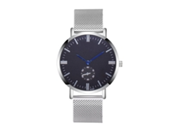 Reloj De Pulsera Para Hombre Zhoulianfa De Acero Con Correa De Malla Cuarzo (negro)