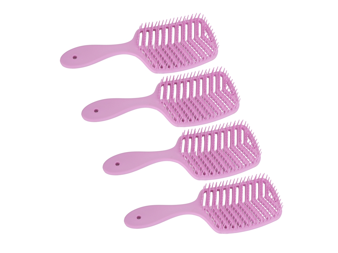 Juego De 4 Peines Desenredantes Ventilados En Forma De V Para Cabello Húmedo Y Seco.