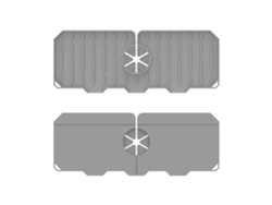 Juego De Toallas De Silicona Para Lavabo Y Grifo, Protector Contra Salpicaduras Con Desagüe, 36 X 13,5 Cm.