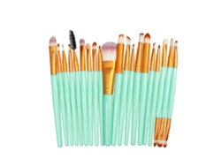 Conjunto De 20 Pinceles De Maquillaje Base, Sombras, Ceja Y Labio Vante (cabo Verde 1)