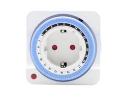 Timer De Tomacorriente Mecánico Programable De 24 Horas Interruptor Eléctrico Interior Enchufable De Pared