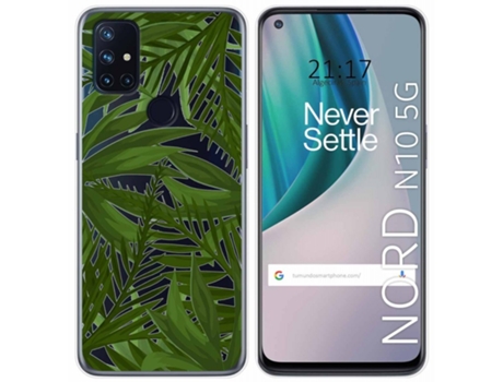 Carcasa OnePlus Nord N10 5G TUMUNDOSMARTPHONE Dibujos Transparente Multicolor
