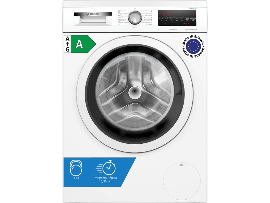 Lavadora BOSCH WUU28T63ES (8 kg - 1400 rpm -Blanco)