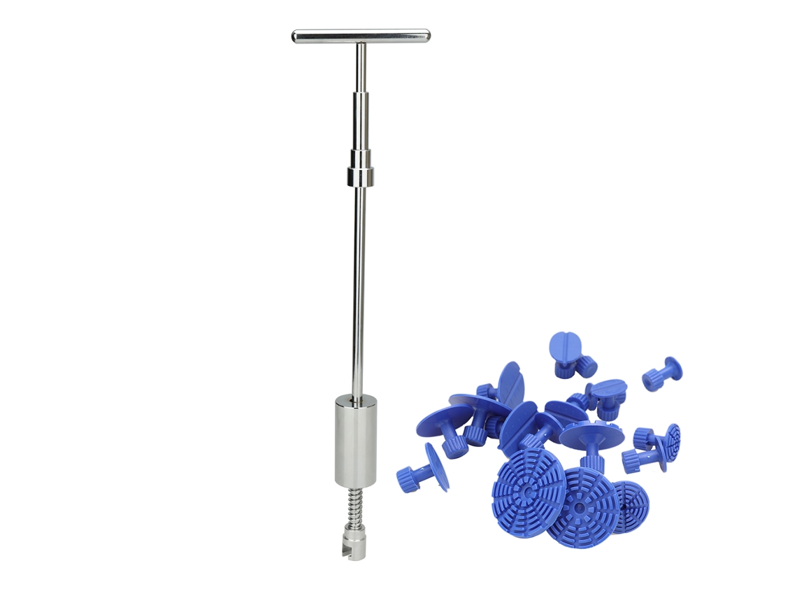 Kit 2 En 1 Para Reparar Abolladuras Sin Pintura, Con Martillo Deslizante Y Pistolas De Pegamento Para Automóviles.