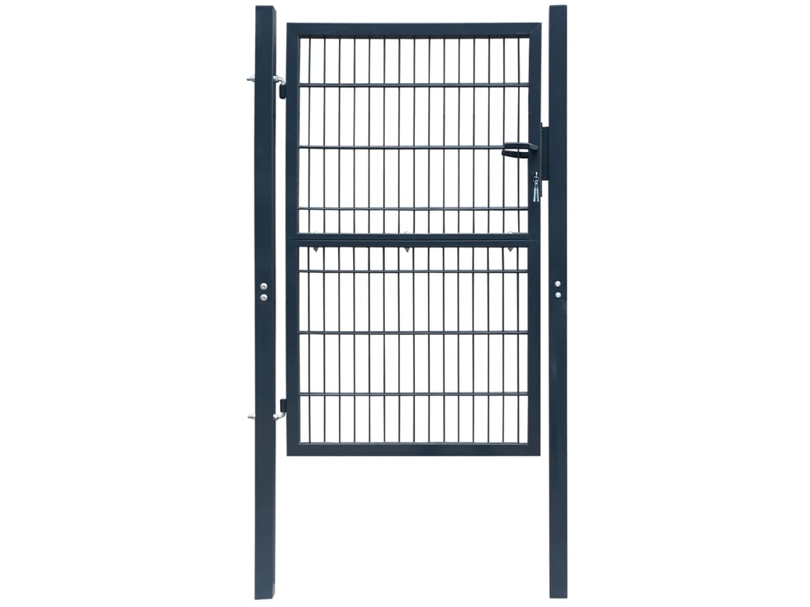 Puerta de valla 2D, 106 x 230 cm, antracita, DKD HOME DECOR (individual)