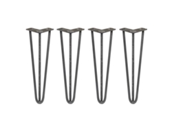 Patas Skiski 4 Patas de Mesa 40,6 cm 3 Varillas de Acero Color Natural Espesor 12 mm