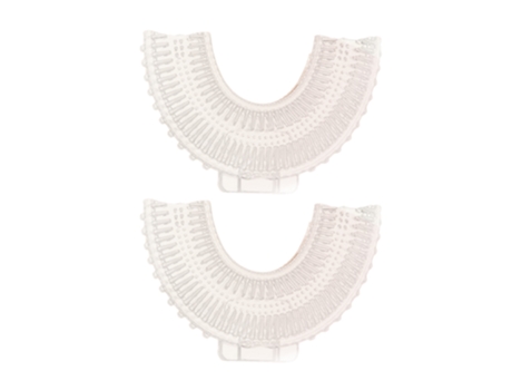 Cepillo de dientes en forma de U de entrenamiento de silicona suave - Cepillo de dientes en forma de U para niños - transparente