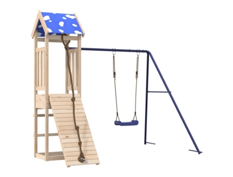 Parque infantil de exterior de VIDAXL madera maciza de pino