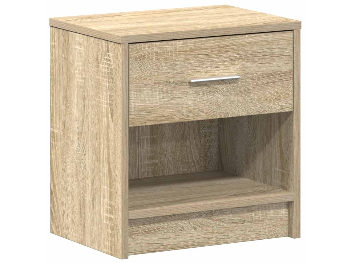 Maison Exclusive - Mesita De Noche Con Cajón, Roble Sonoma, 39x28x41 Cm